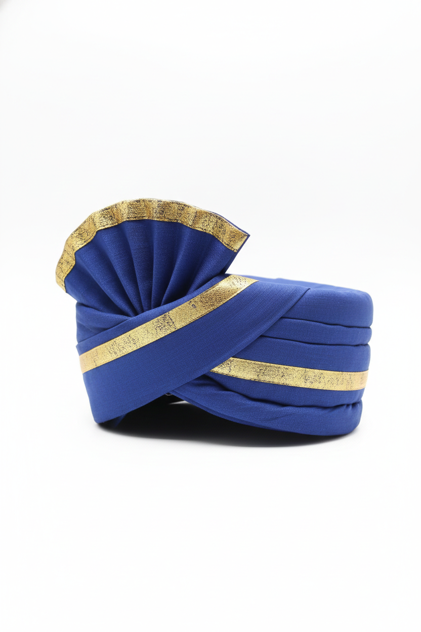 Dr. Bhim Amenbadkar Blue / Neeli Golden Pagadi / Pagri / Safa / Pagdi