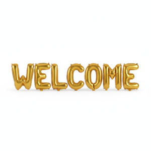 Welcome Foil Balloon Banner