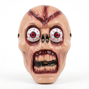 Horror Ghost Mask ( Moving Eyes ) Bhut Mask Halloween Party Ghost Plastic Face Mask