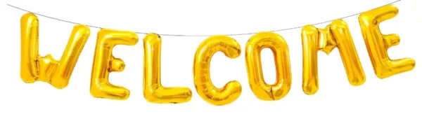 Welcome Foil Balloon Banner