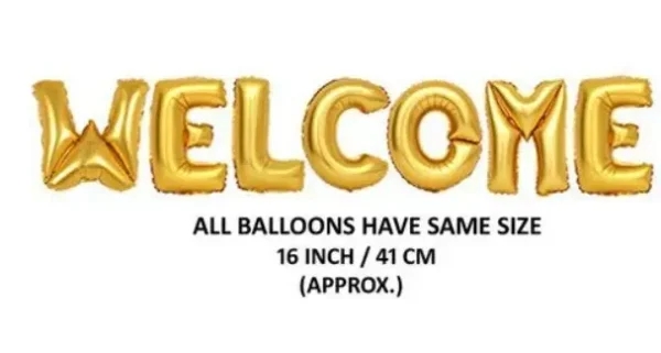 Welcome Foil Balloon Banner - Image 3