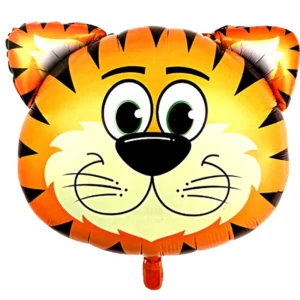 Tiger Face Printed Foil Balloon