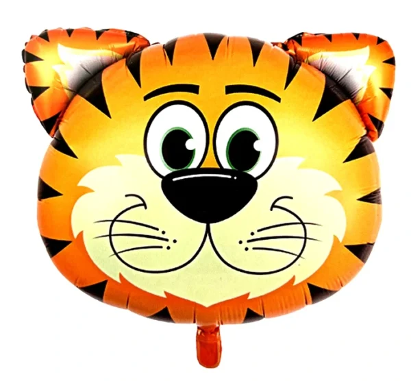 Tiger Face Printed Foil Balloon