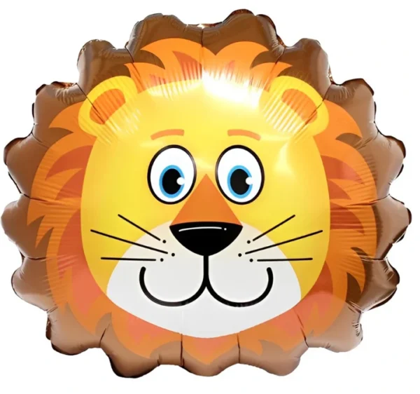 Lion Face Printed Foil Balloon