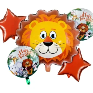 Lion Printed 5 Piece Jungle Theme