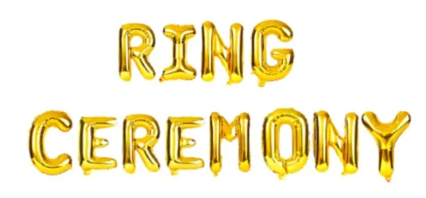 Ring Ceremony Foil Balloon