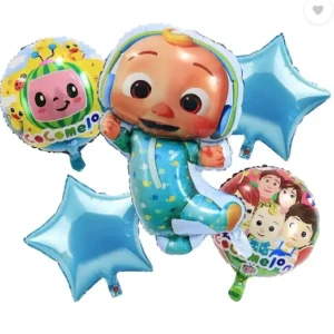 Baby Shower Cocomelon Character Theme Printed 5 Piece Balloon