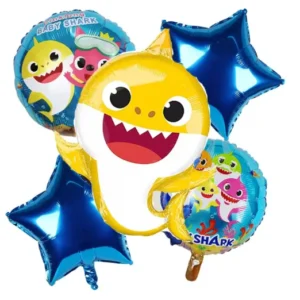 Baby Shark 5 Piece Theme Foil Balloon