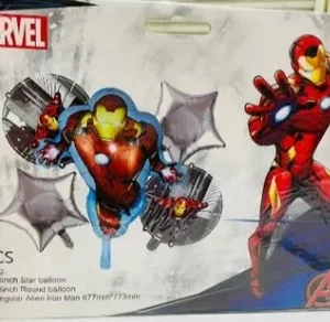 Ironman Marvels | Avengers Theme Birthday Decoration 5 Pieces Foil Balloon