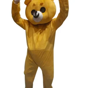 Buy Funny Yellow Prank Bear Mascot Costume For Instagram Youtube Videos Making & Events | Adults | Full Size