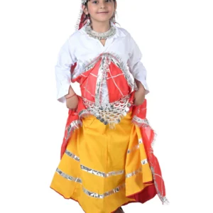 Haryanvi Girl with Jewellery Indian State Kids Fancy Dress Costume for Girls