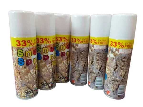 New Snow Spray Party Celebration & Decoration (33% Extra White Foam)