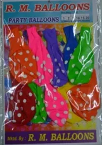 Doted Design Balloon ( 1 Pack- 10pc. ) [ Large Size ]