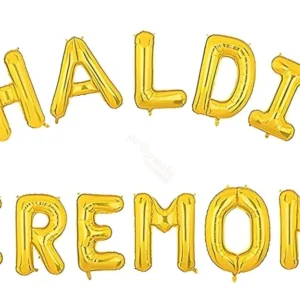 Haldi Ceremony Foil Banner