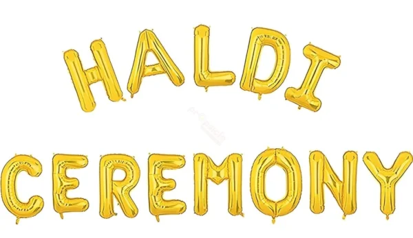 Haldi Ceremony Foil Banner