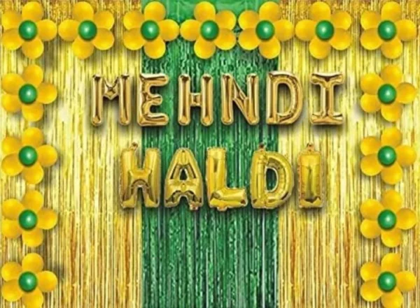 Haldi And Mehndi Combo Set