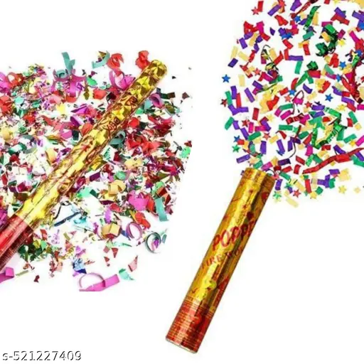 Party Poppers for Birthday, Multicolour Confetti,  | Party Poppers for Wedding | Confetti Party Poppers | Confetti Popper Birthday | Birthday Poppers Blast |