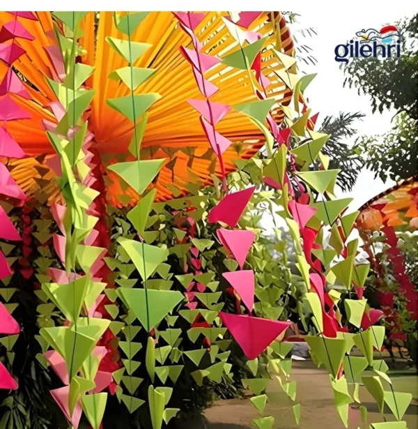 Triangle / Samosa Shape Decoration Hanging ladi For Wedding and Other Occasions - Image 2