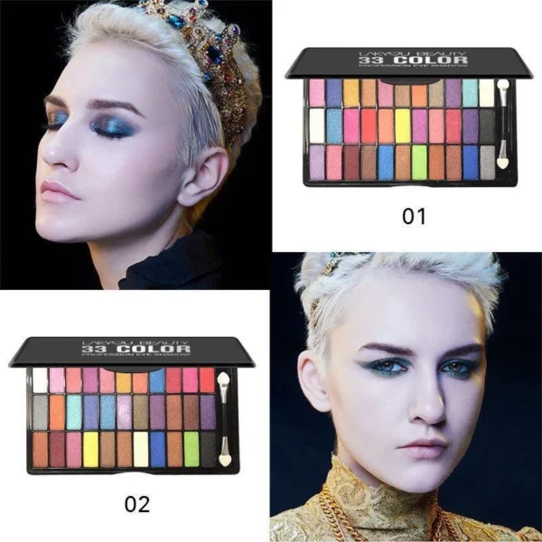 LAKYOU BEAUTY 33 COLOR PROFESSION EYE SHADOW - Image 3