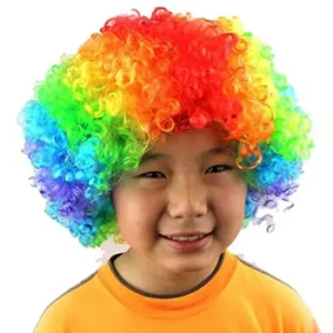 Fancydresswale rainbow wig Colorful Unisex Party Prop Wigs for Kids and Adults- Rainbow