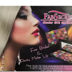 FAB SECRET 48 Color Eyeshadow Palette Glitter Eye Shadow Waterproof Long Lasting Make Up Pallet Shimmer Fashion Women Beauty Eyes Makeup Kit