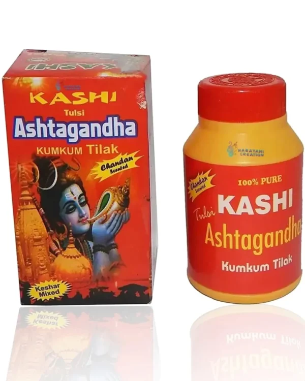 Kashi Tulsi Ashtagandha Kumkum Tilak Pure Chandan or God Poojan (1 pc)