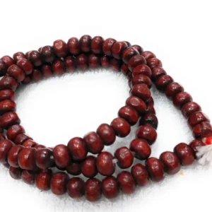 Red Sandalwood Chandan Mala - (108 beads) For Wearing