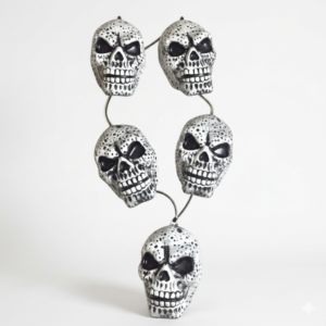 Large Horror Scary Skulls Realistic Looking Skulls Mundi Mala Fake Human Skeleton Head Skull for Halloween / Maa Kali / Shankar Ji Etc.