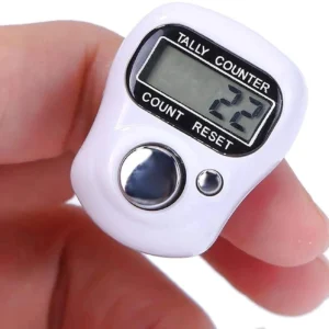 Multiuse Finger Counter Portable Hand Finger Ring Counting Machine Digital Head Electronic Tally Counter Jap Counting Device for Mantra Jaap Multi-Colour | 11 cm | Pack of - 01 |