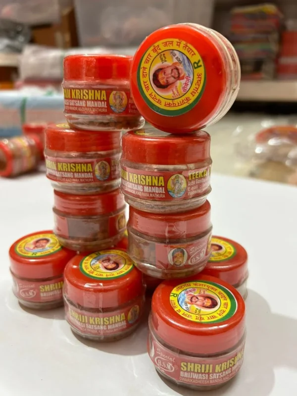 Chandan Powder SRI JI Krishna Teeka Chandan DANEDAR | New Packing |Best in Quality | VIPIN DHARMIK PUSTAK BHANDAR | SHRI JI CHANDAN CHAUBE JI Wale