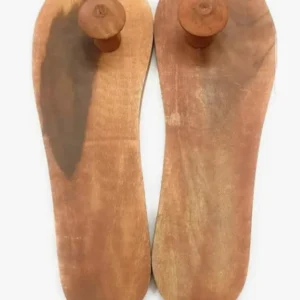 Wooden Slippers, Sandals, Traditional Design / Charan Paduka / Wooden Khadau / Paduka
