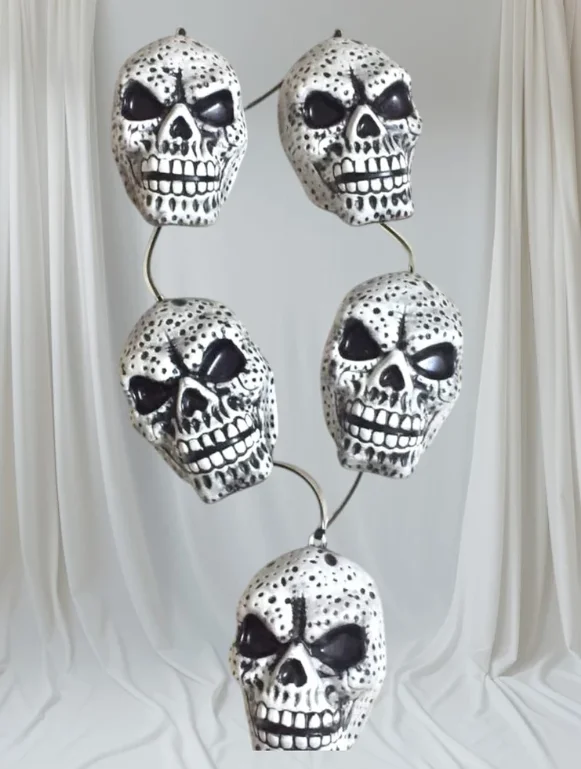 Large Horror Scary Skulls Realistic Looking Skulls Mundi Mala Fake Human Skeleton Head Skull for Halloween / Maa Kali / Shankar Ji Etc.