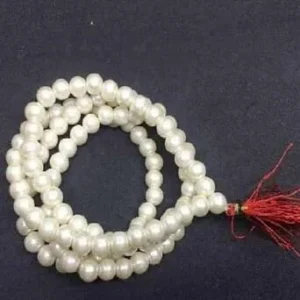 Pearl / Moti Mala , White Moti mala For Wearing