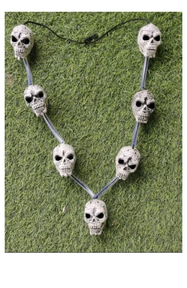 Small Horror Scary Skulls Realistic Looking Skulls Mundi Mala Fake Human Skeleton Head Skull for Halloween / Maa Kali / Shankar Ji Etc.