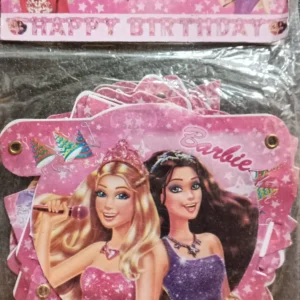 Barbie: The Princess & The Popstar Theme Happy Birthday Letter Banner