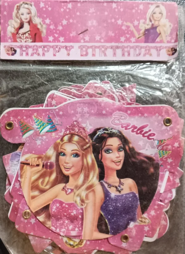 Barbie: The Princess & The Popstar Theme Happy Birthday Letter Banner