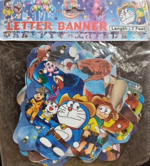 Doraemon: Nobita's Spaceblazer Theme Happy Birthday Letter Banner
