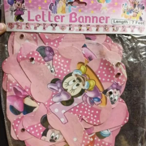 Micky Mouse Minnie Theme Happy Birthday Letter Banner