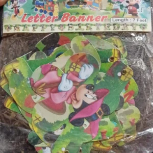 Micky Mouse Happy Birthday Letter Banner