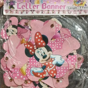Micky Mouse Minnie Happy Birthday Letter Banner