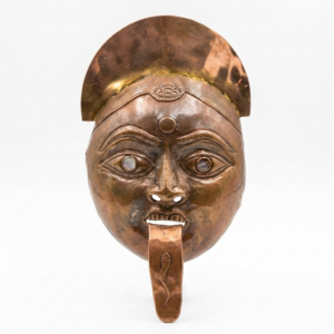 Copper Kali Face Mask For Ramleela And Jhaki Items
