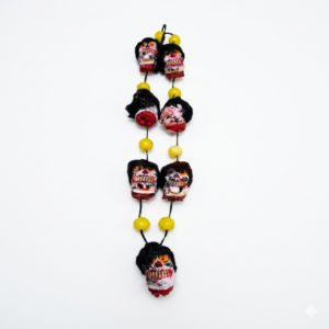 Rubber Mund Mala With Plastic Lemons For Mythological play / Ramleela / Jhaki