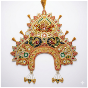 Kali Chandrika In Multi Color Peacock Design