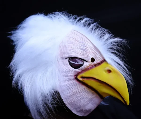 Jatayu White And Yellow Bird Face Mask