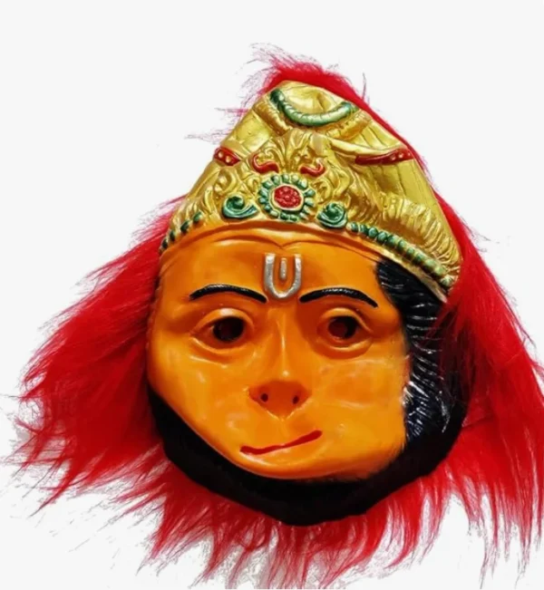 Hanuman mask over the head || Hanumanji mask|| Bajrangbali face mask || for stage drama, Hanuman Jyanti, Ramleela