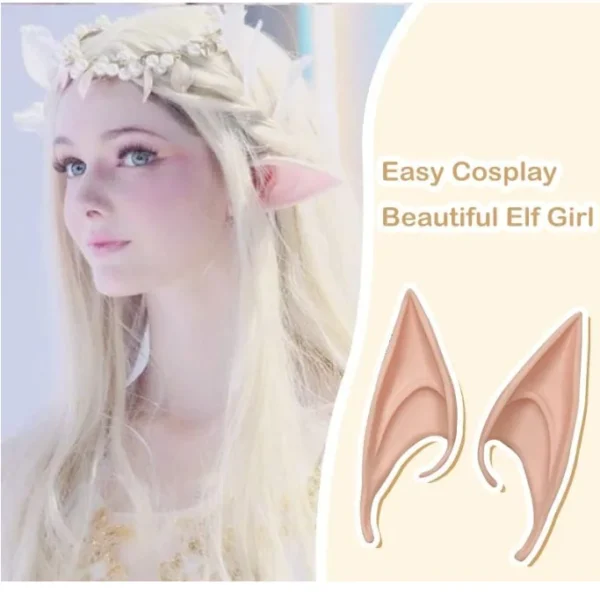Elf ears cosplay Elf Ears Accessories Halloween Party Anime Party Costume 1 SET - Image 3