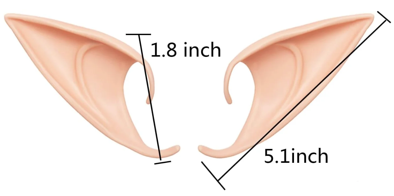 Elf ears cosplay Elf Ears Accessories Halloween Party Anime Party Costume 1 SET - Image 4