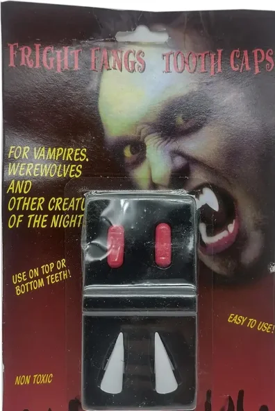 Halloween Costume Accessories Pair Of Vampire Teeth Fangs Set - Image 2