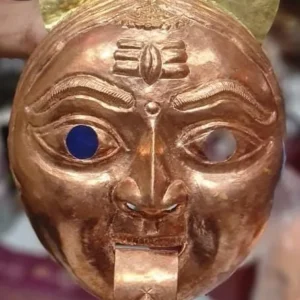 Copper Kali Face Mask For Ramleela/ Jhaki Items