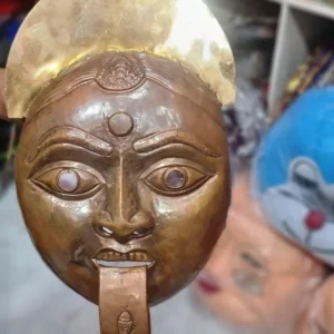Copper Kali Face Mask For Ramleela And Jhaki Items